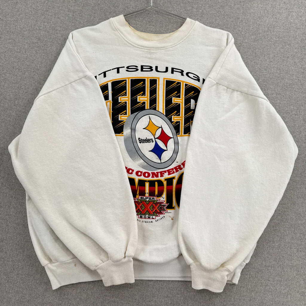 Vintage '95 Pittsburgh Steelers AFC Champions Crewneck Sweatshirt