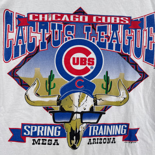 Chicago Cubs Cactus League spring training shirt with skull and desert design