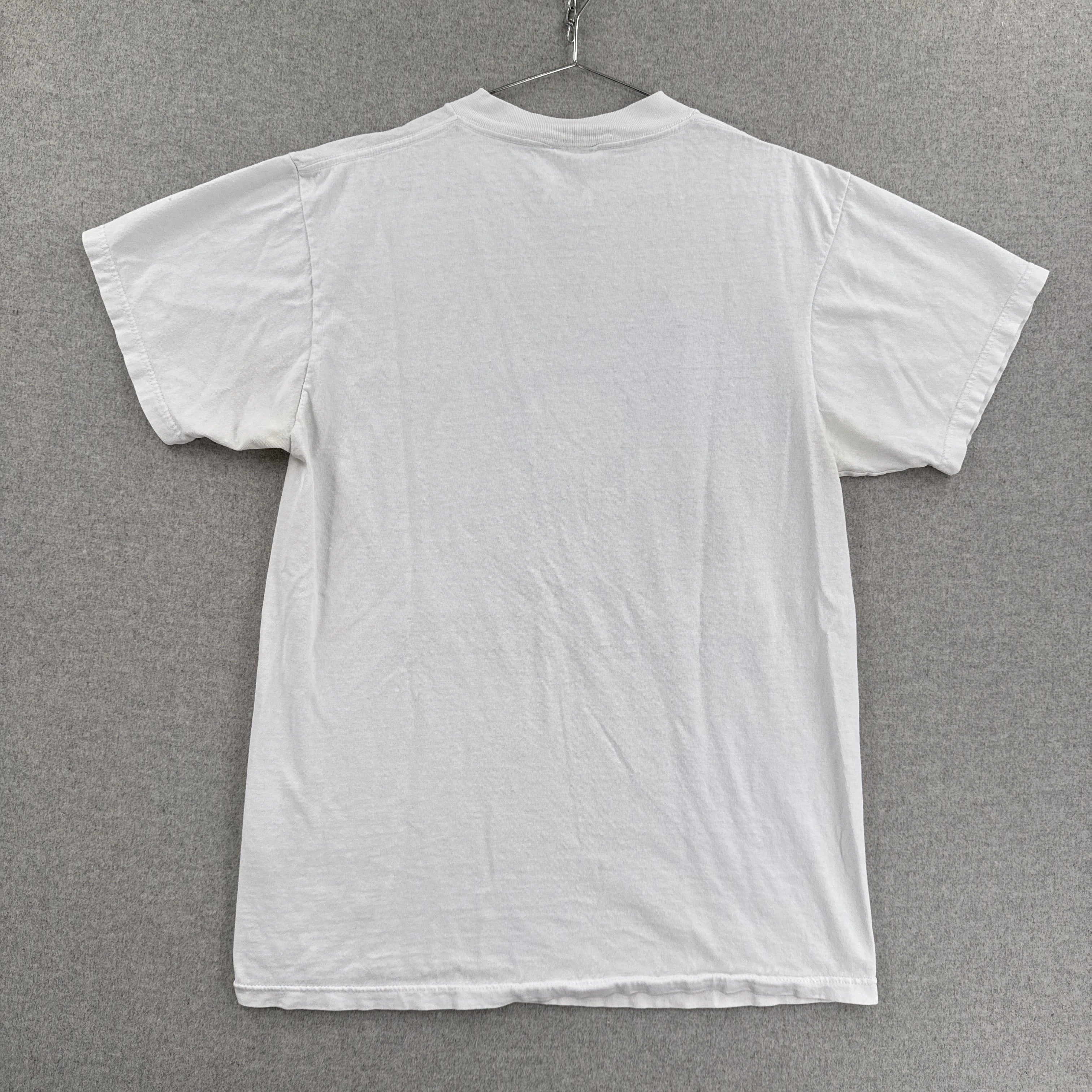 back of white tee shirt