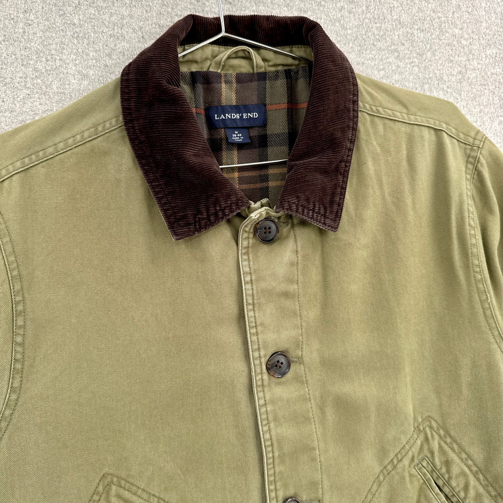 Vintage Barn Jacket Chore Coat Lend's End Trench - M