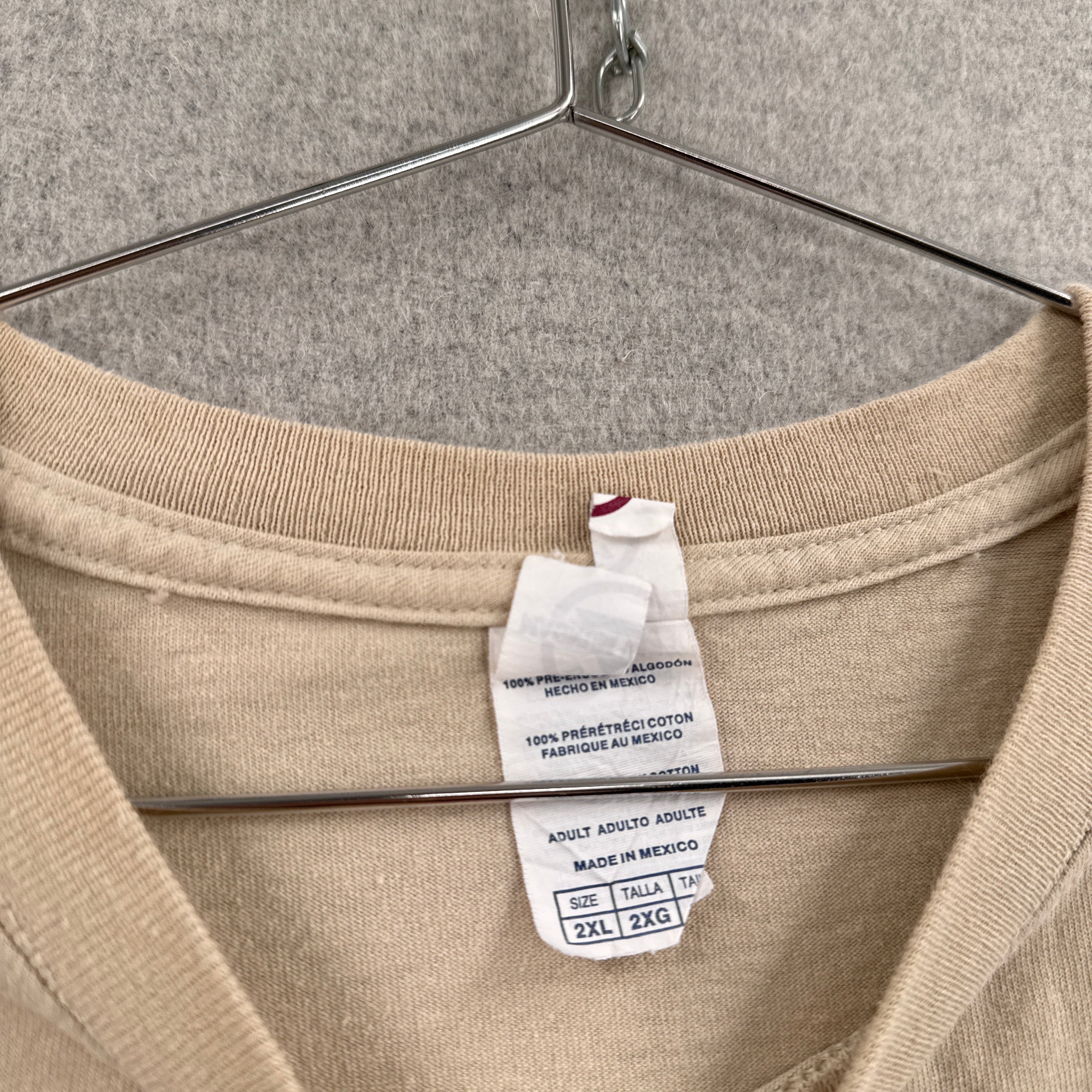 tag size 2XL on the shirt