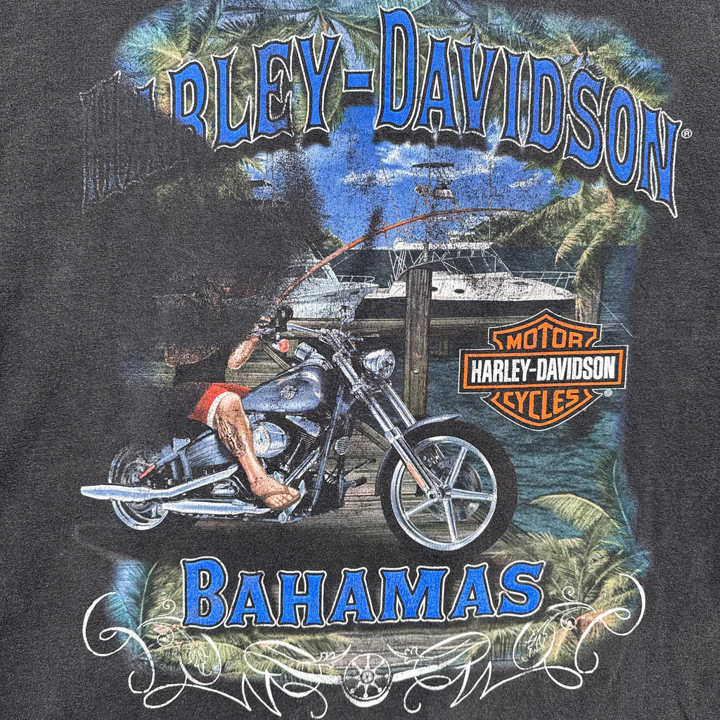 Vintage Harley Davidson Bahamas Graphic Tee 