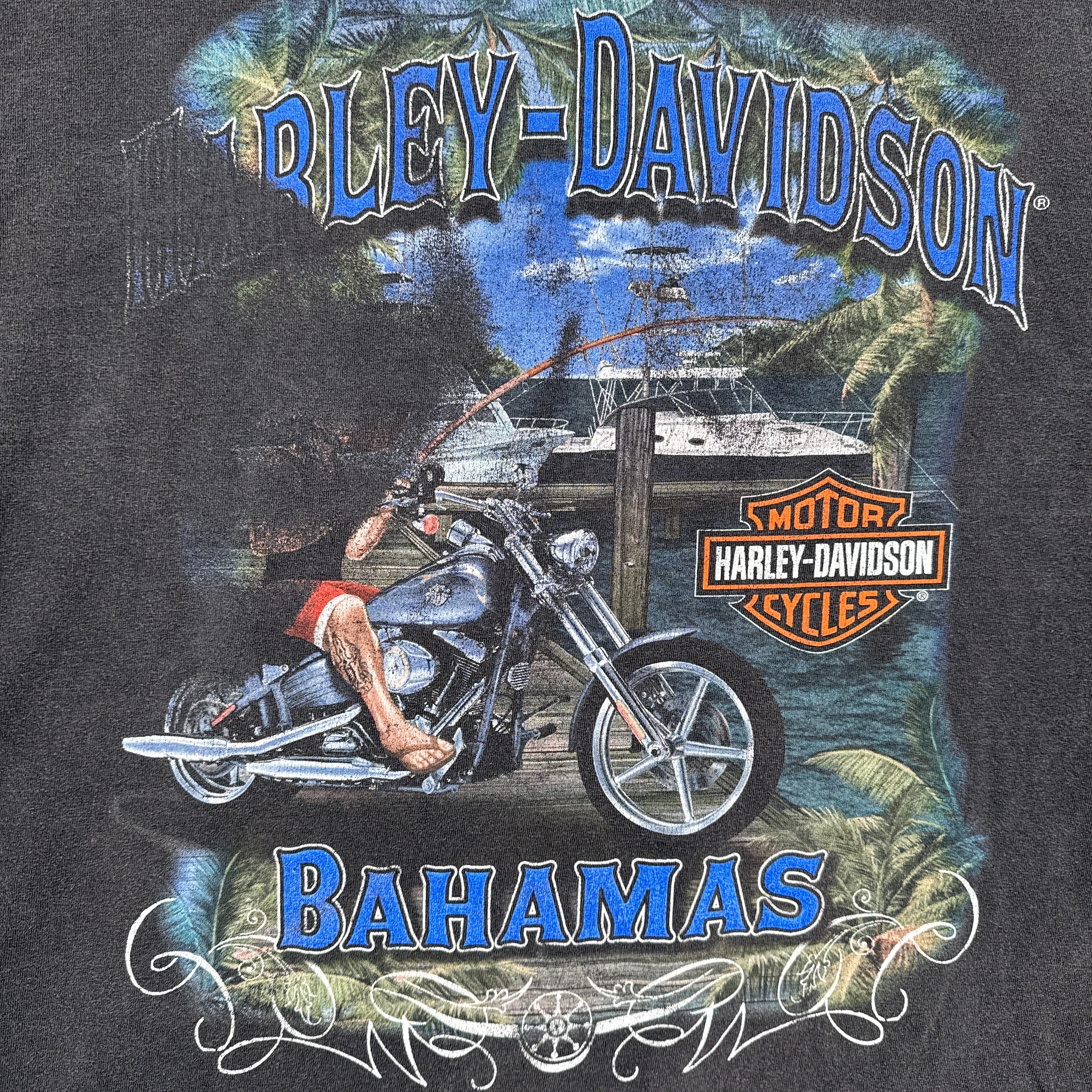 Vintage Harley Davidson Bahamas Graphic Tee 
