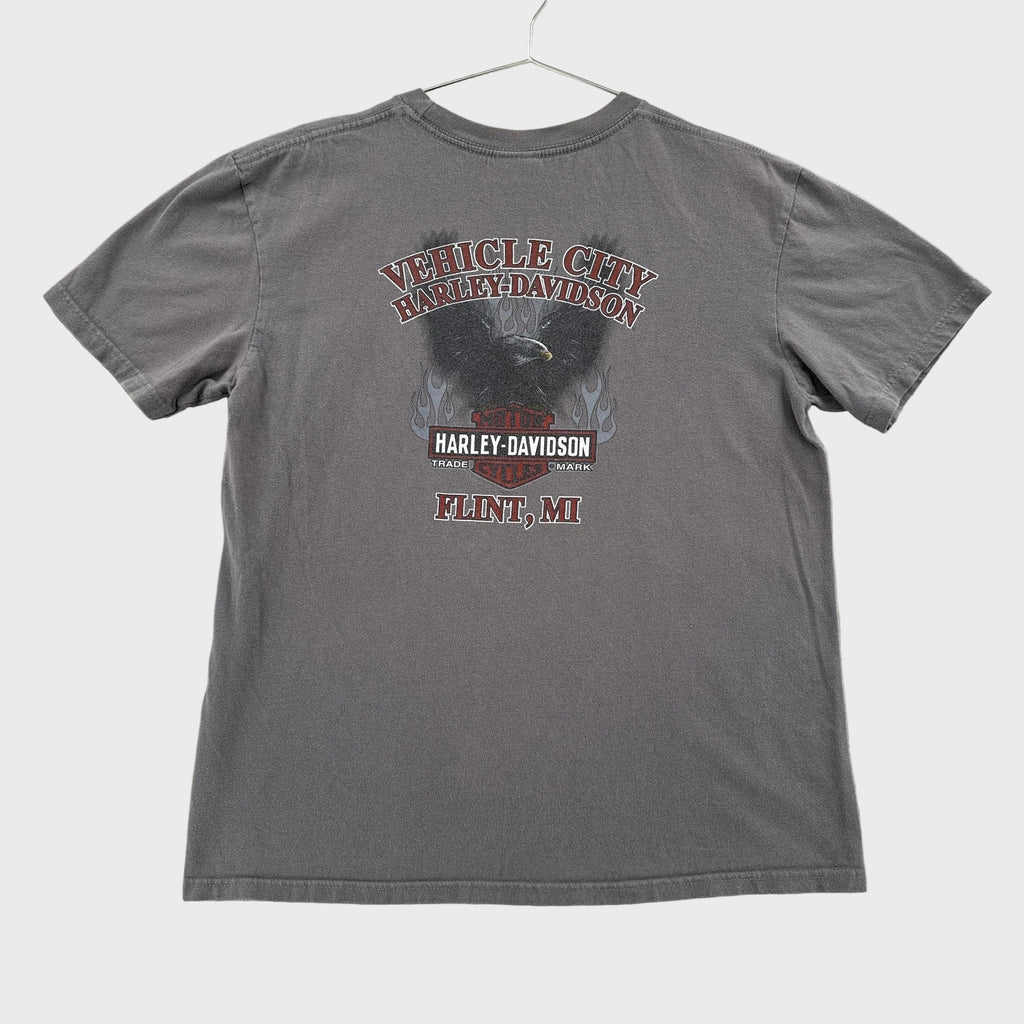 Vintage Harley Davidson Flint Michigan Graphic Tee 