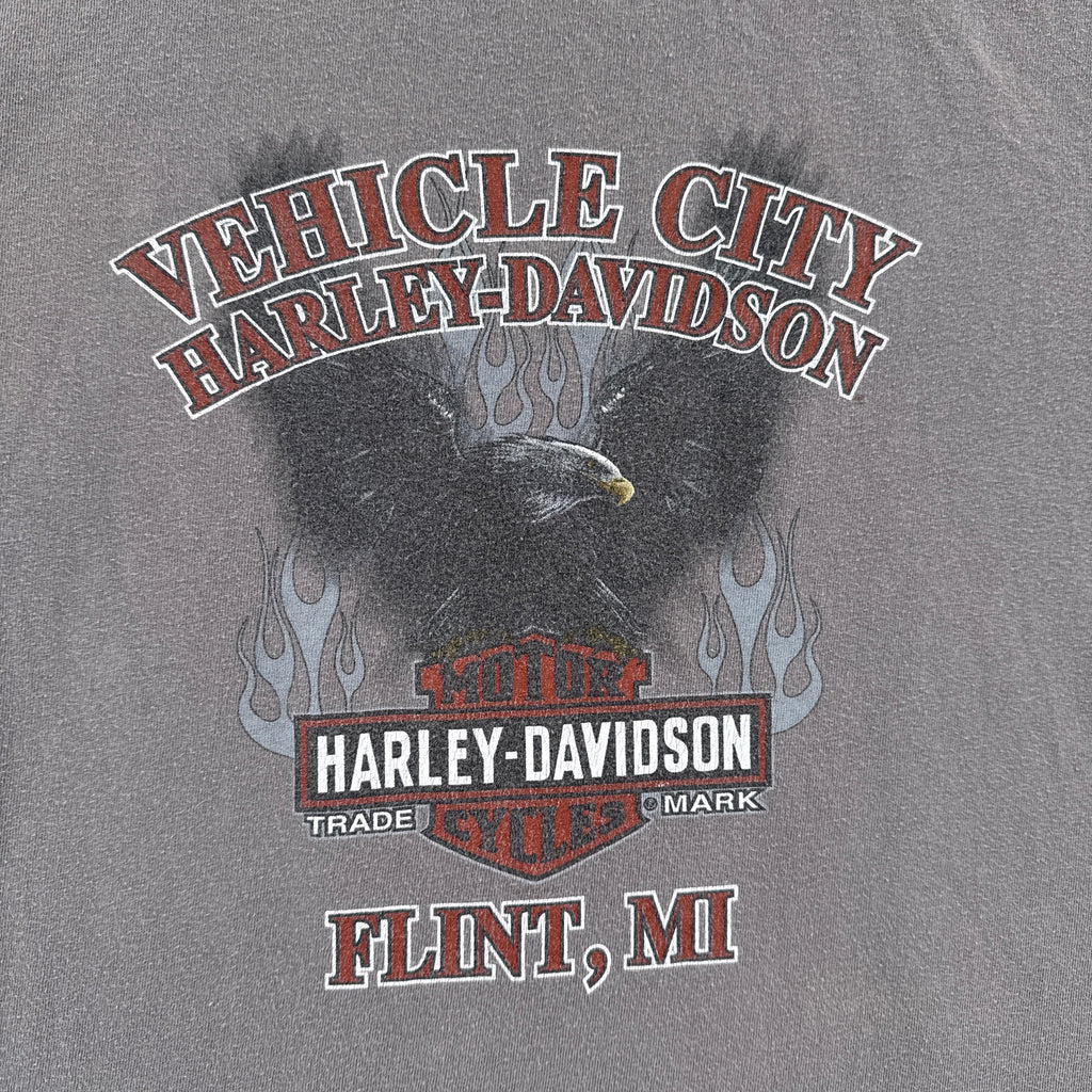 Vintage Harley Davidson Flint Michigan Graphic Tee 