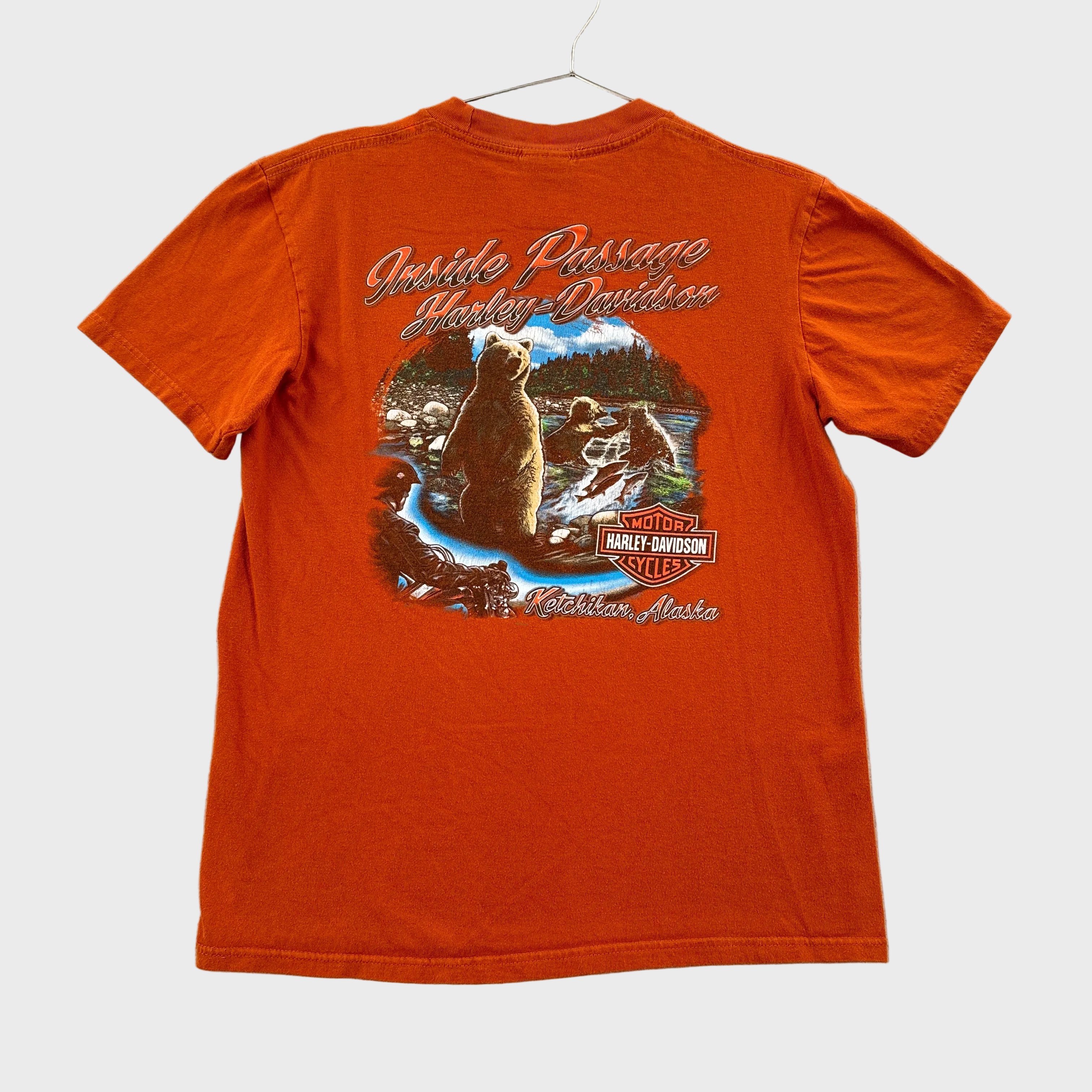 Vintage Harley Davidson Ketchikan Alaska Graphic Tee 