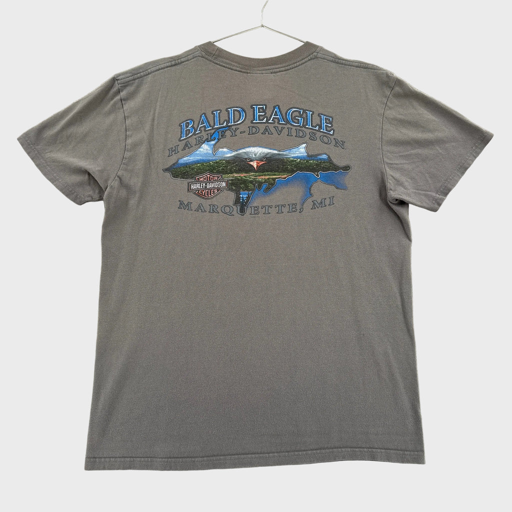 Vintage Harley Davidson Michigan Eagle Graphic Tee 