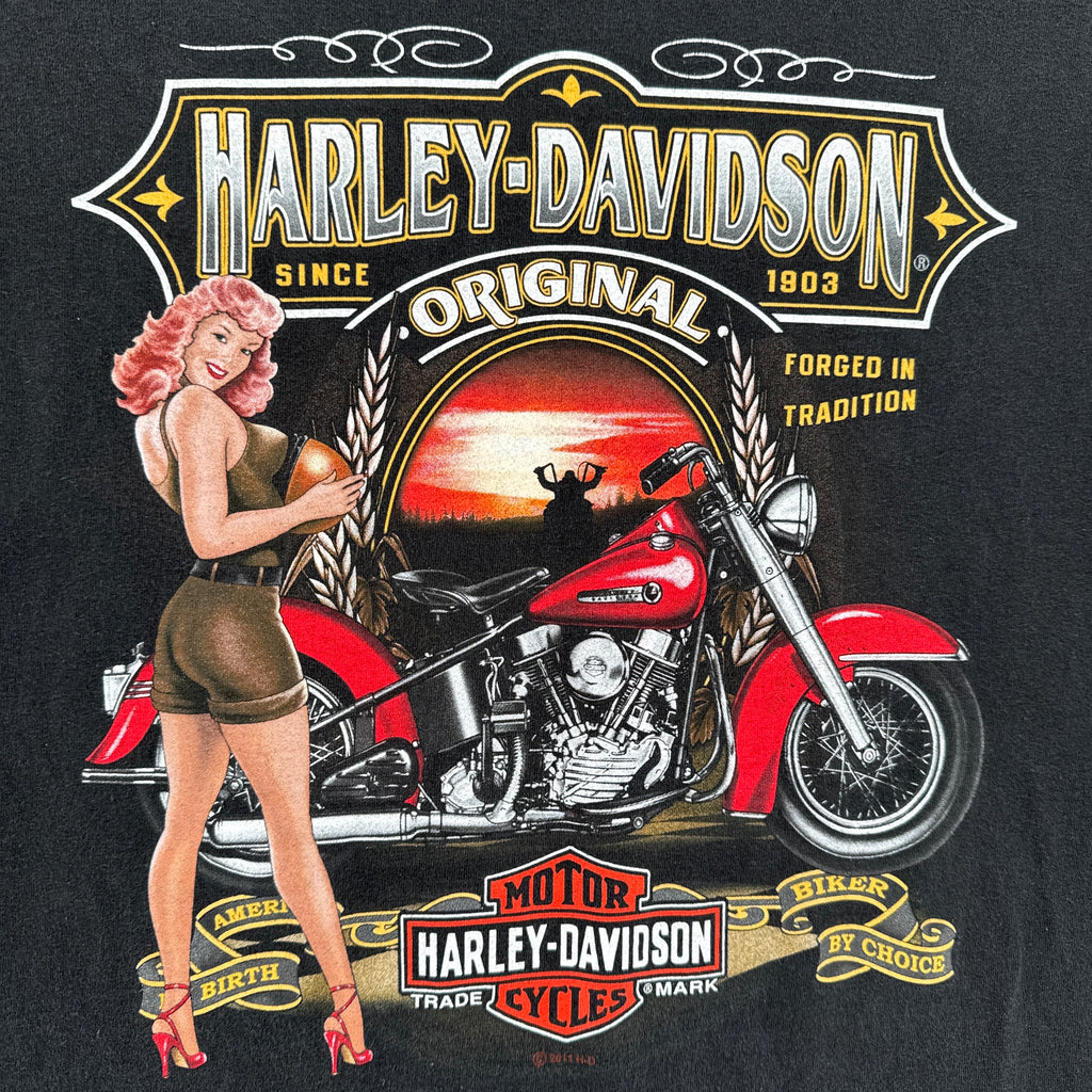 Vintage Harley Davidson Montgomery Alabama Graphic Tee 2