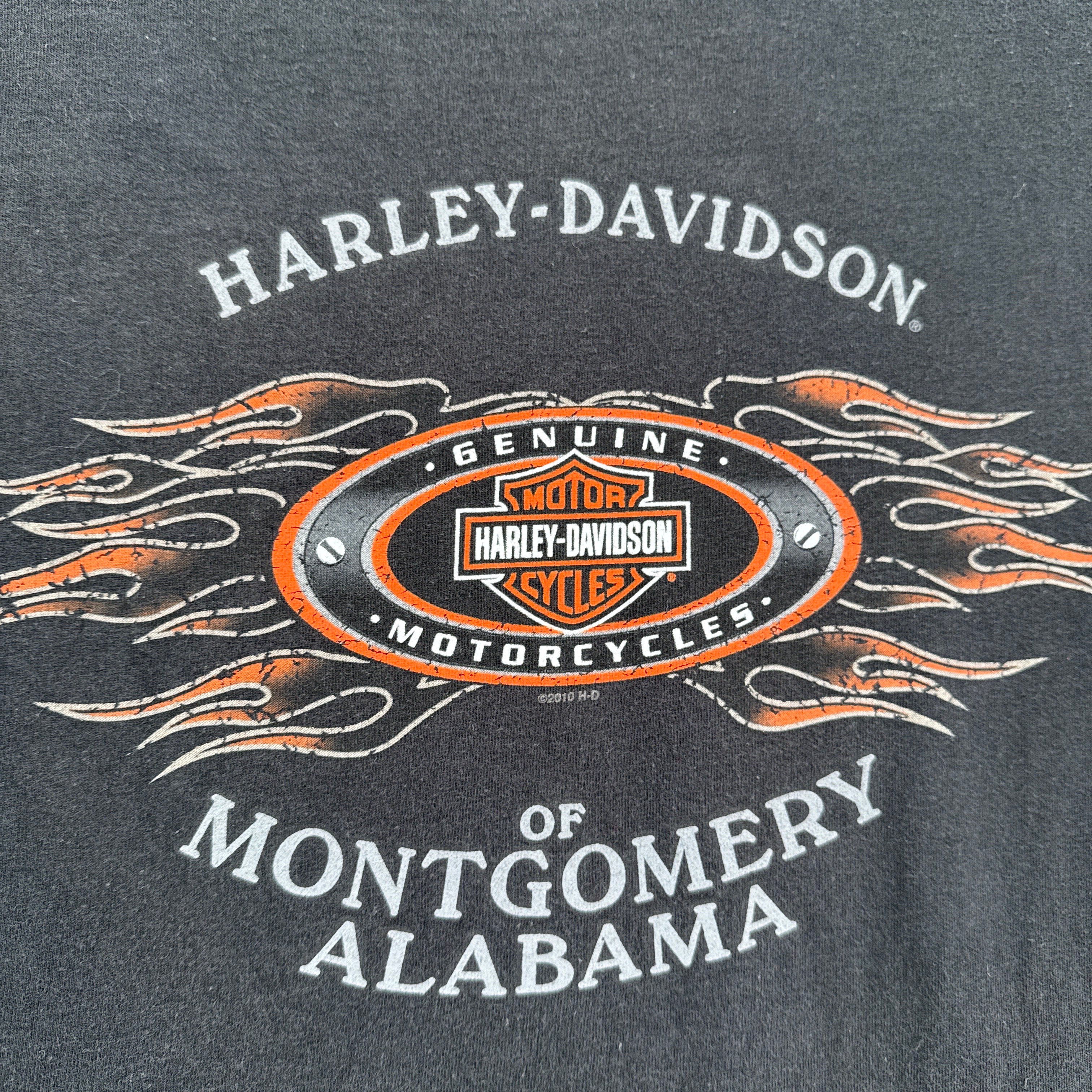 Vintage Harley Davidson Montgomery Alabama Graphic Tee 