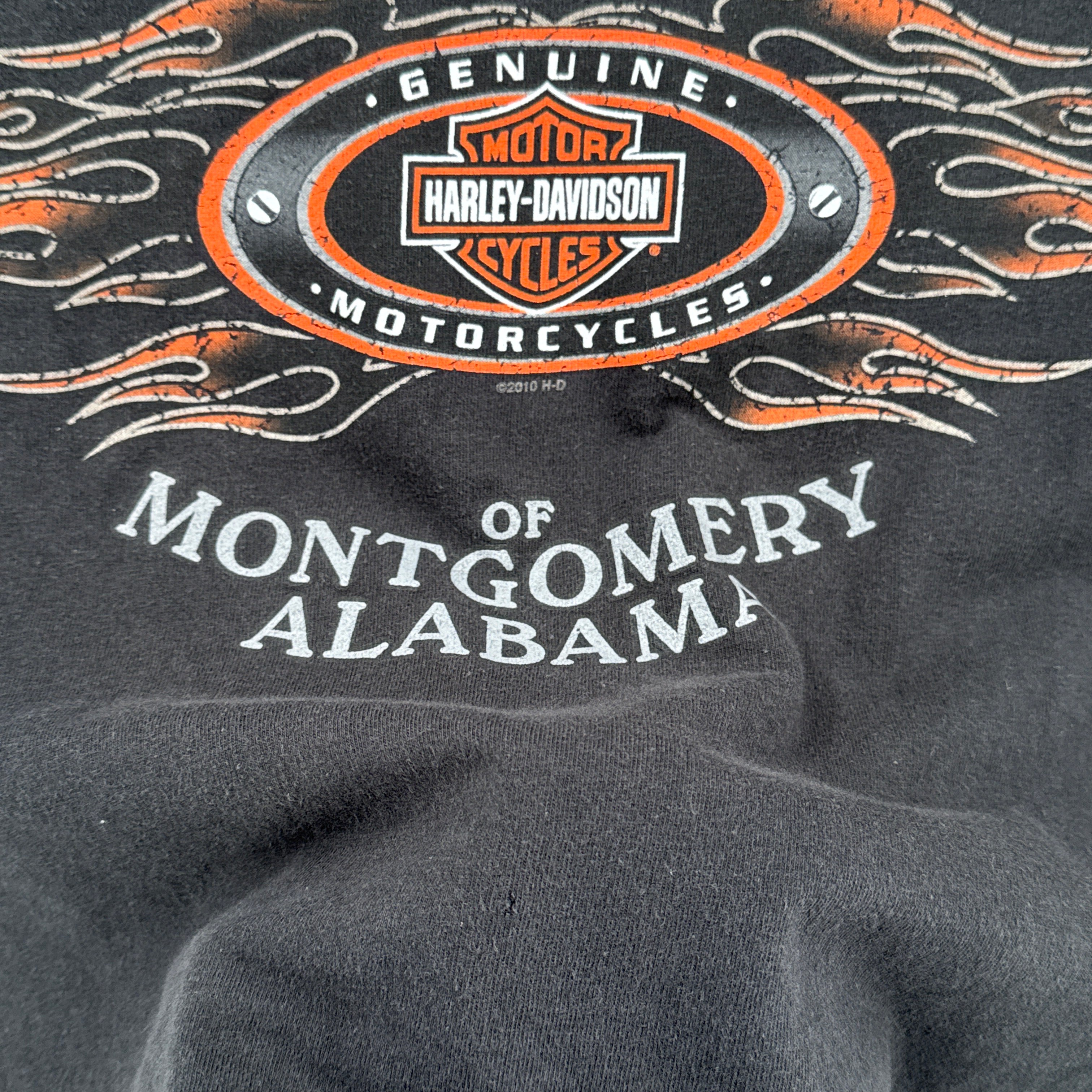 Vintage Harley Davidson Montgomery Alabama Graphic Tee 
