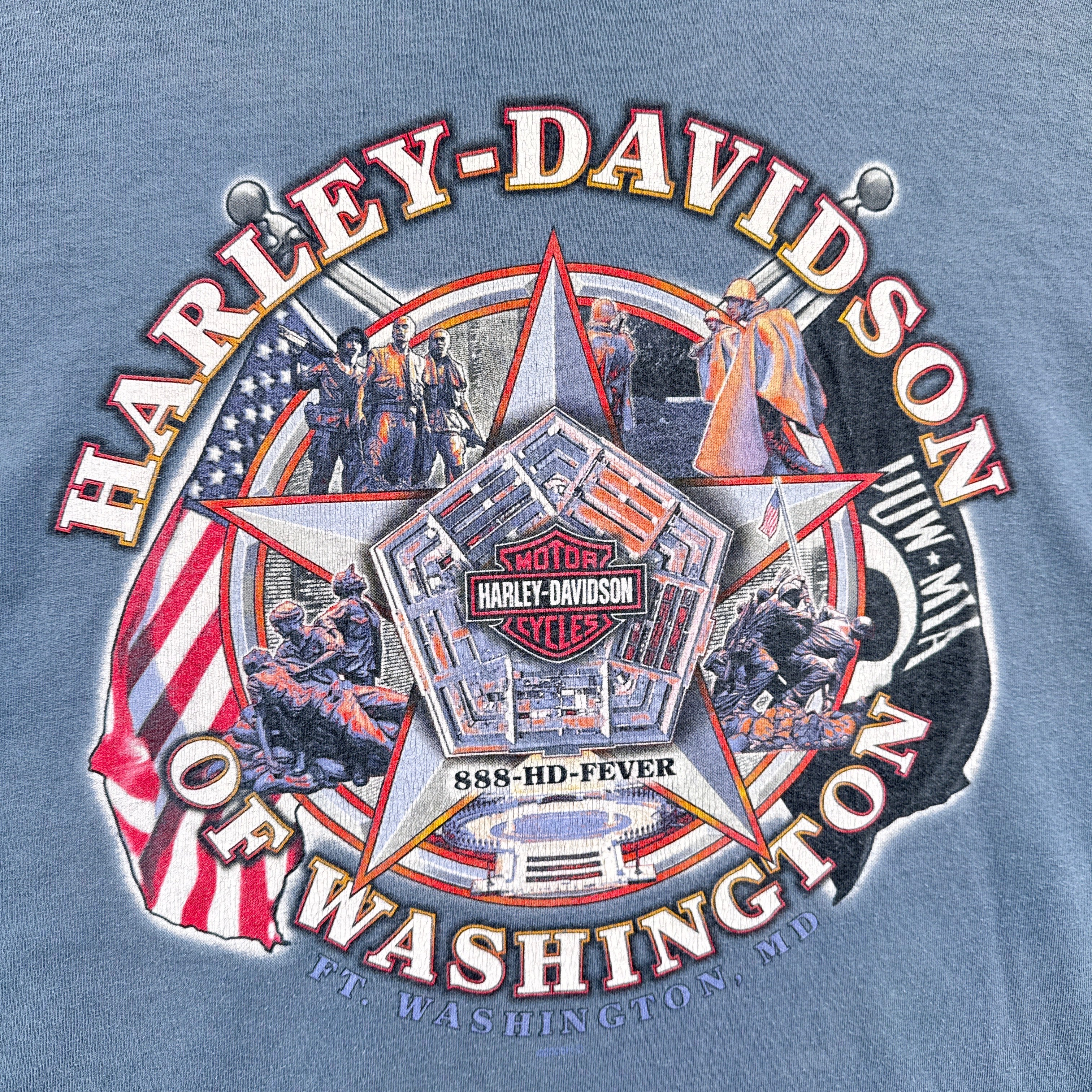 Vintage Harley Davidson Washington Graphic Tee 