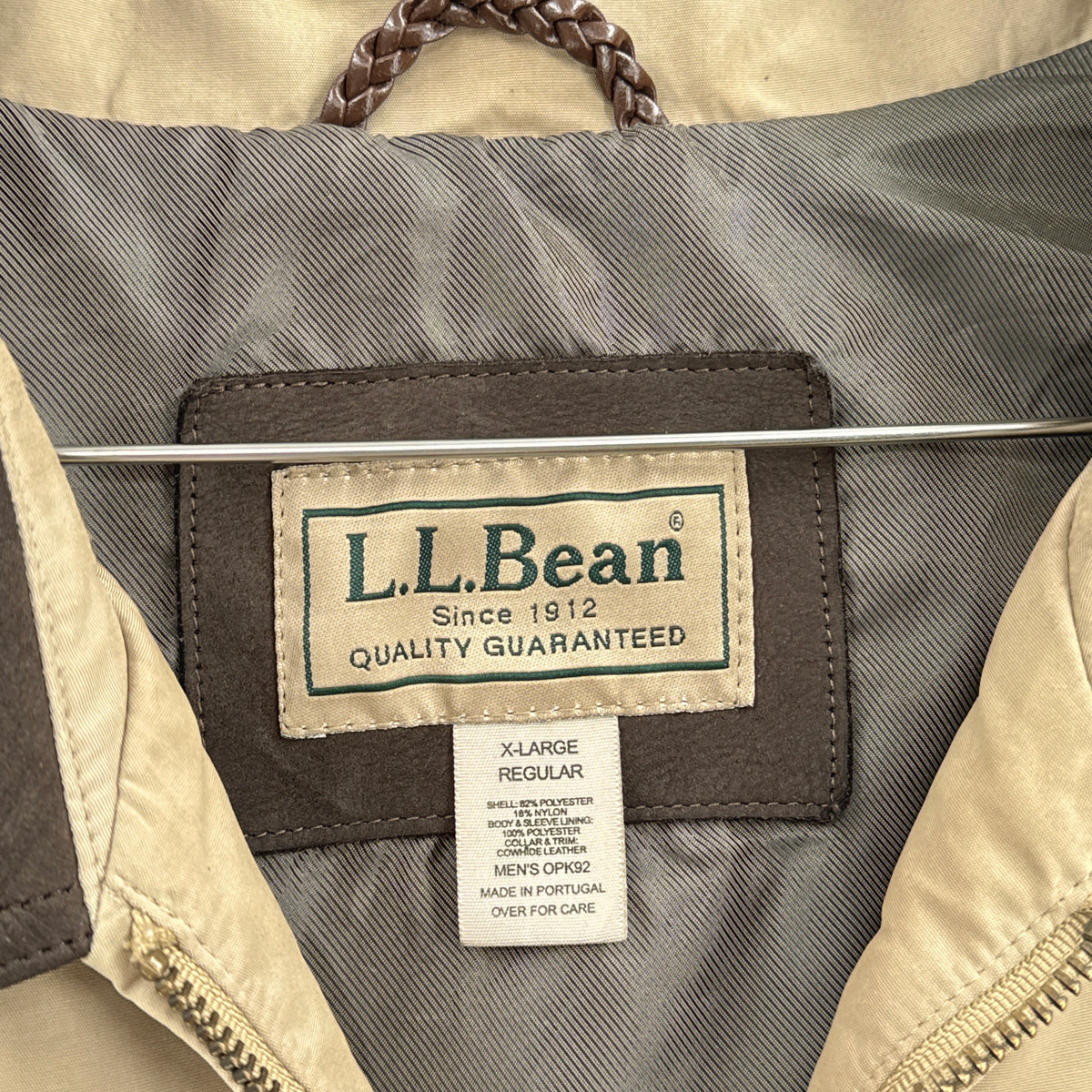 Vintage LL Bean Light Zip Bomber Jacket