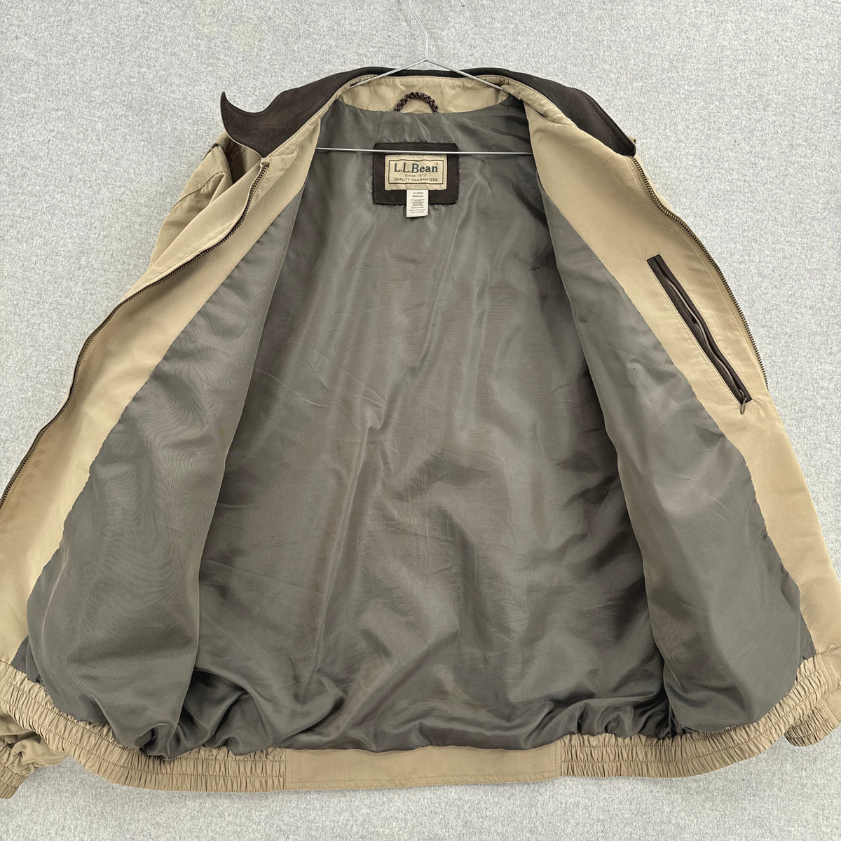 Vintage LL Bean Light Zip Bomber Jacket
