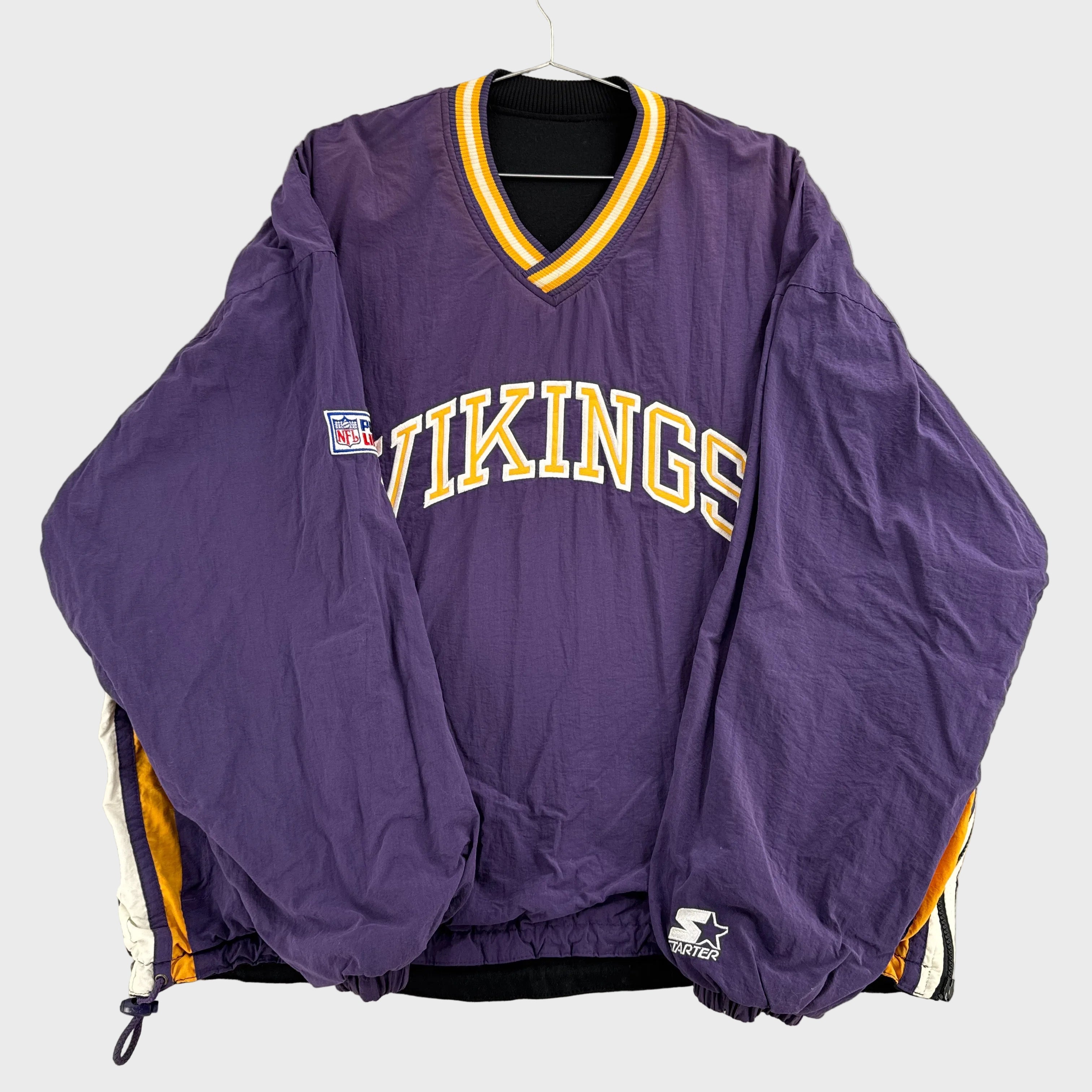 Vintage Minnesota Vikings NFL Football Starter Windbreaker Jacket