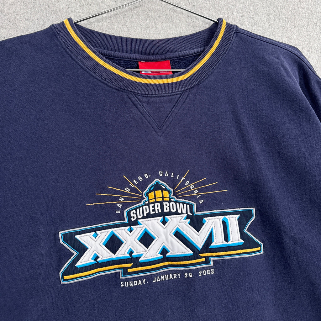 Vintage NFL Football Super Bowl Embroidered Crewneck Sweatshirt