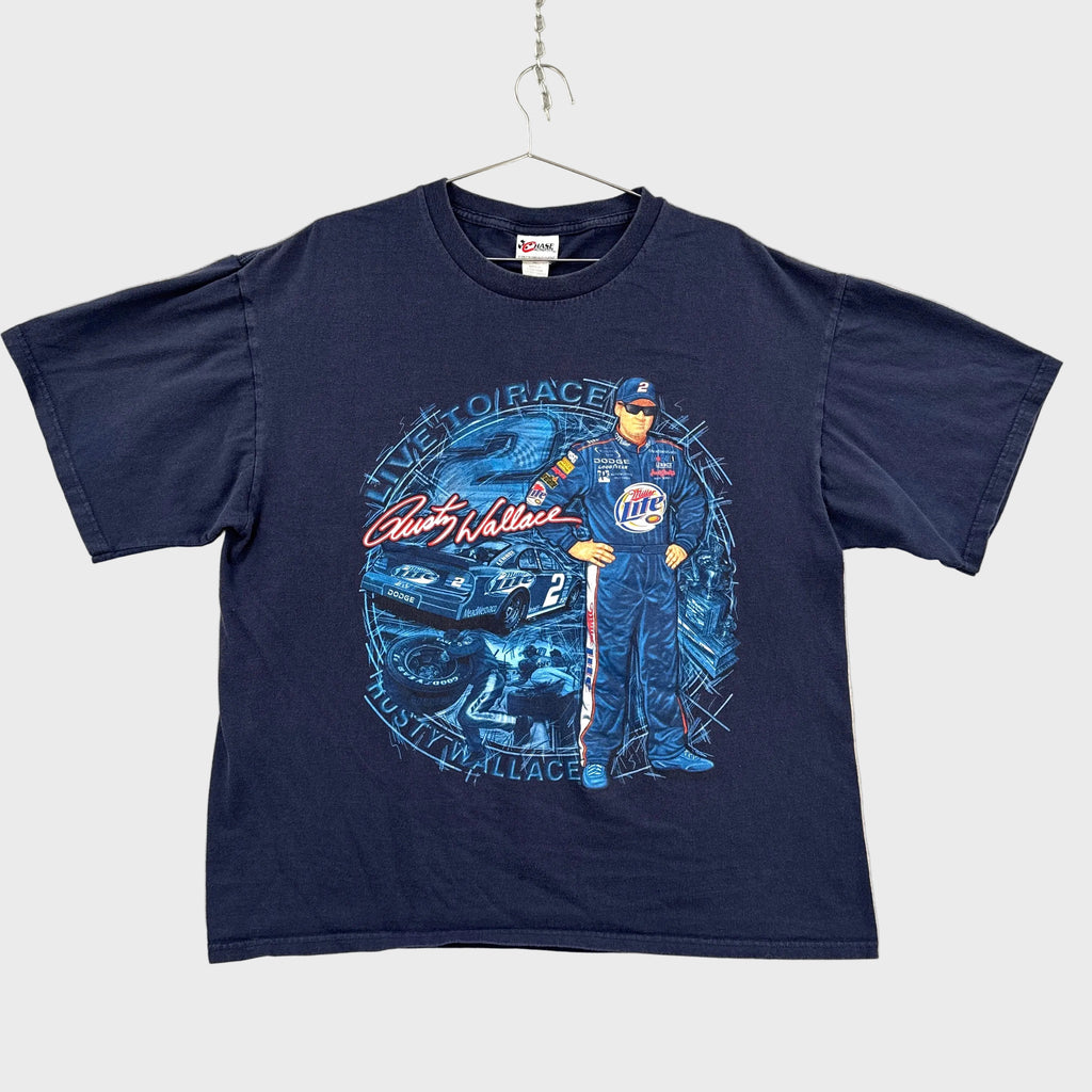 Vintage Nascar Rusty Wallace Racing Tee 