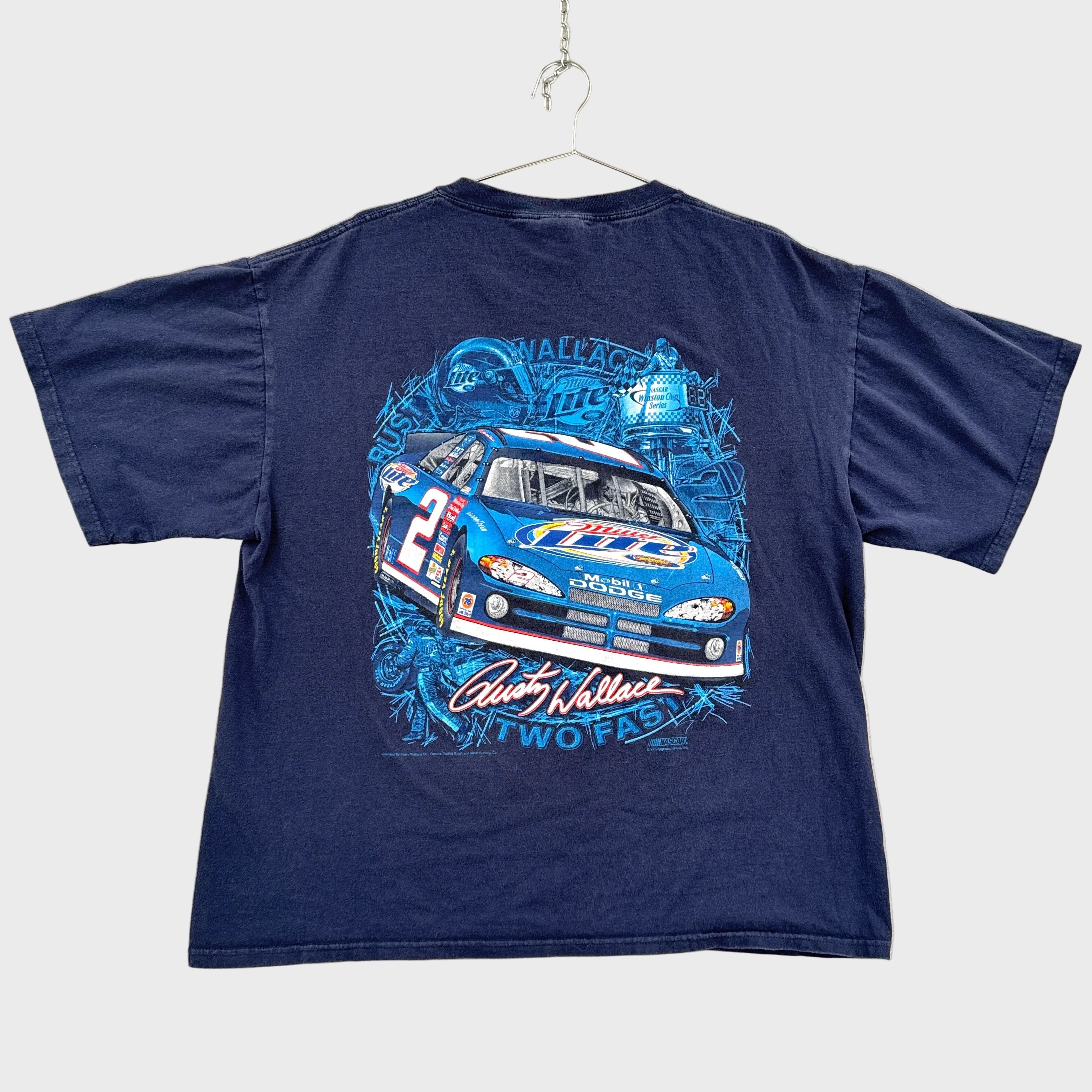 Vintage Nascar Rusty Wallace Racing Tee 