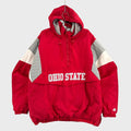 Vintage Ohio State University Buckeyes Puffer Coat Varsity Jacket