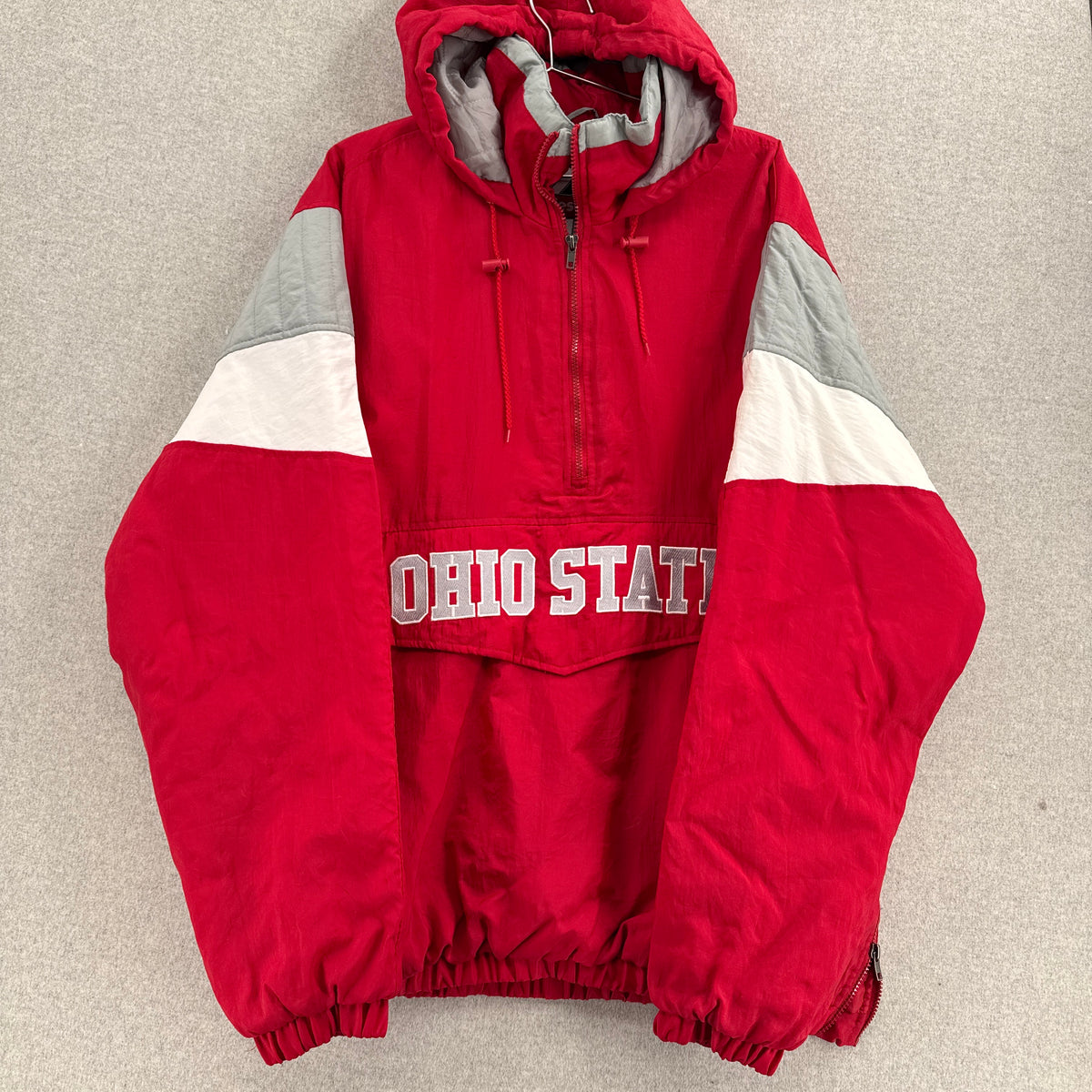 Vintage Ohio State University Buckeyes Puffer Coat Varsity Jacket