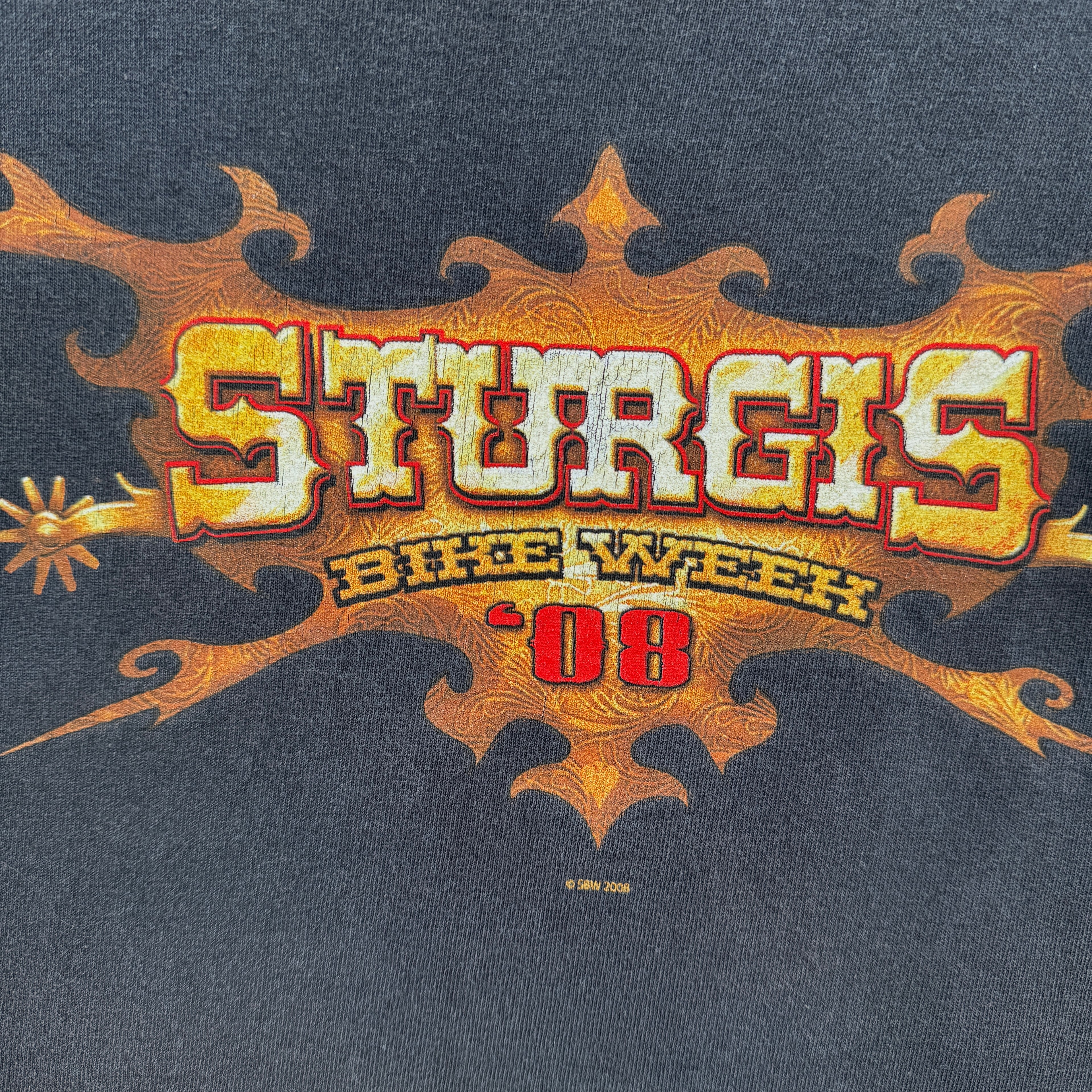 Sturgis Bike Week '08 logo on a dark background