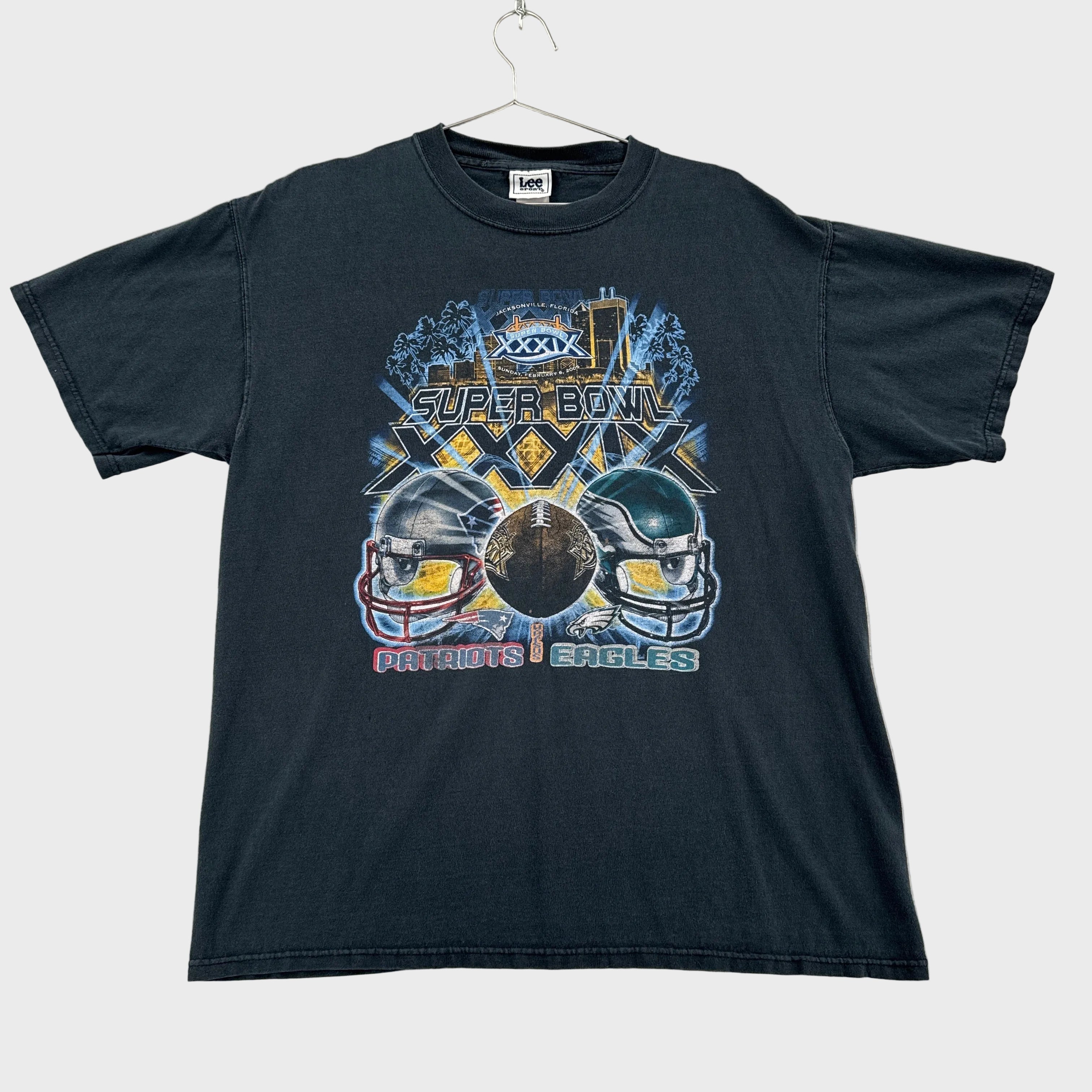 Vintage Super Bowl Patriots Eagles NFL Shirt 