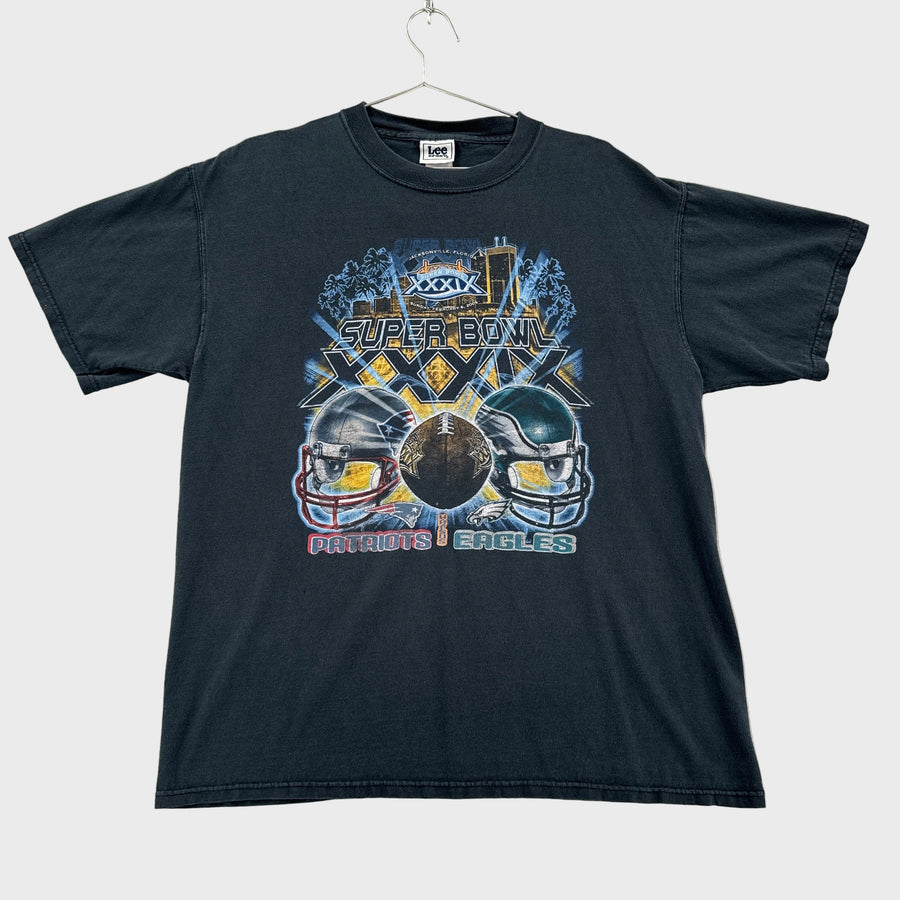 Vintage Super Bowl Patriots Eagles NFL Shirt 