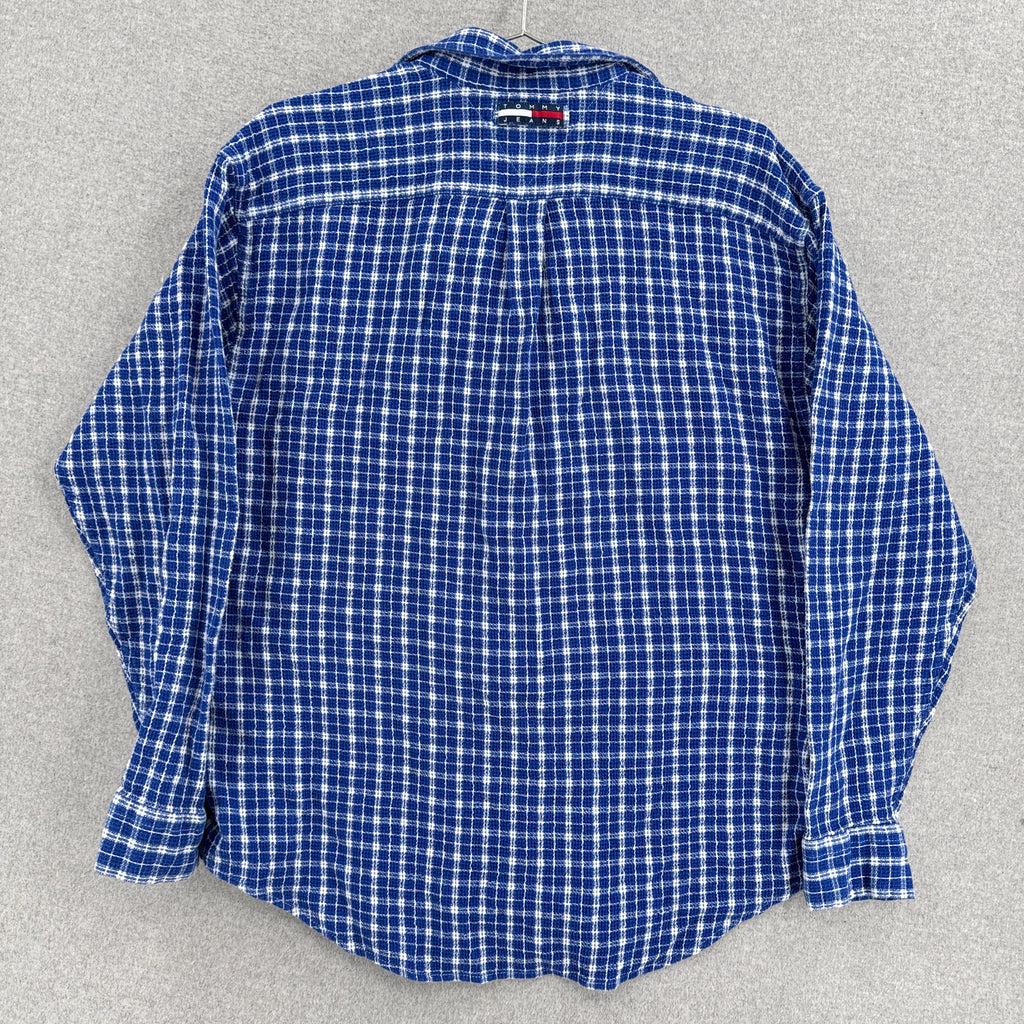 Vintage Tommy Hilfiger Plaid Button Long Sleeve Shirt - L