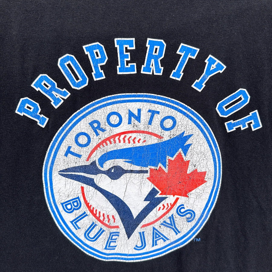 Toronto Blue Jays logo with 'Property of' text on a black background