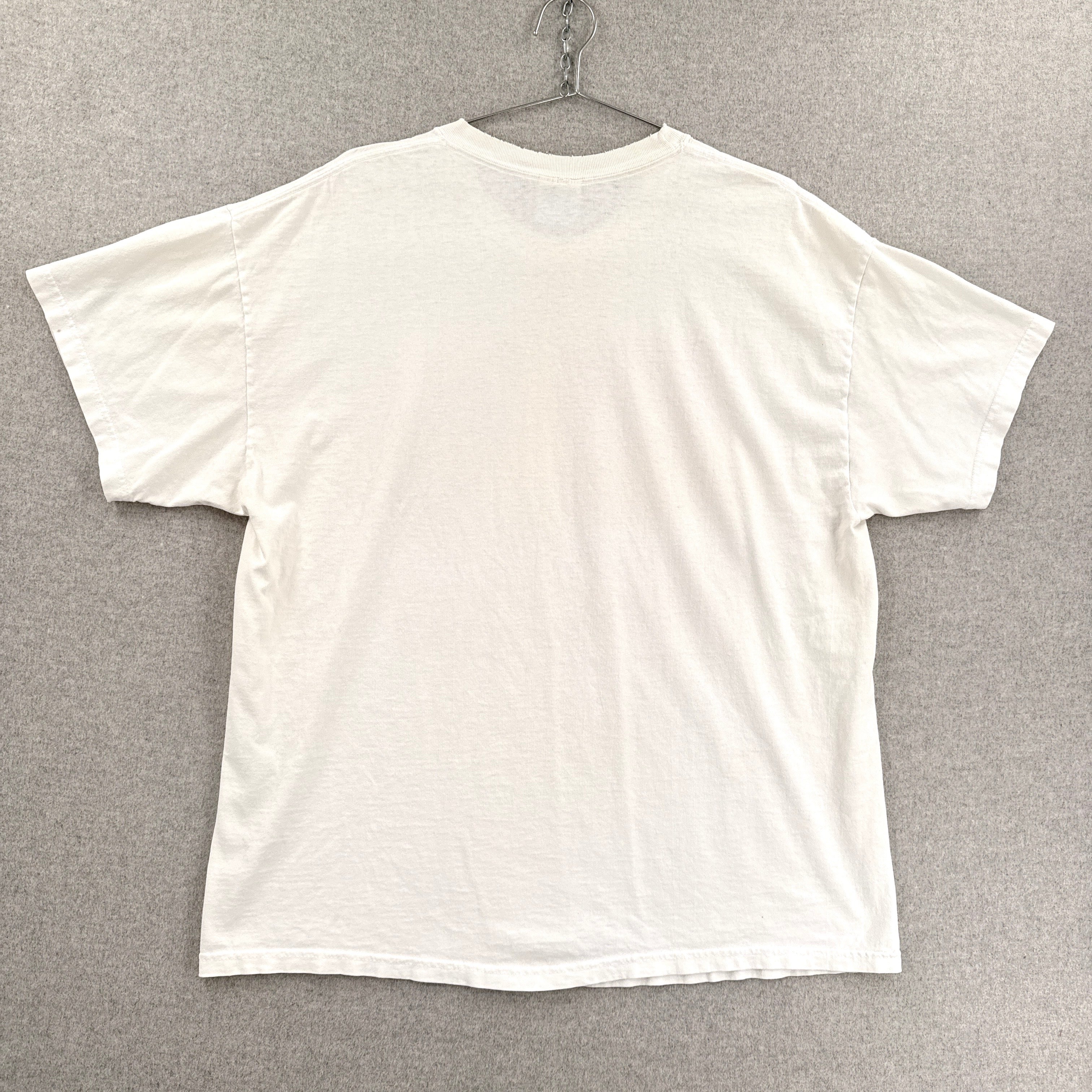 White t-shirt on a gray background