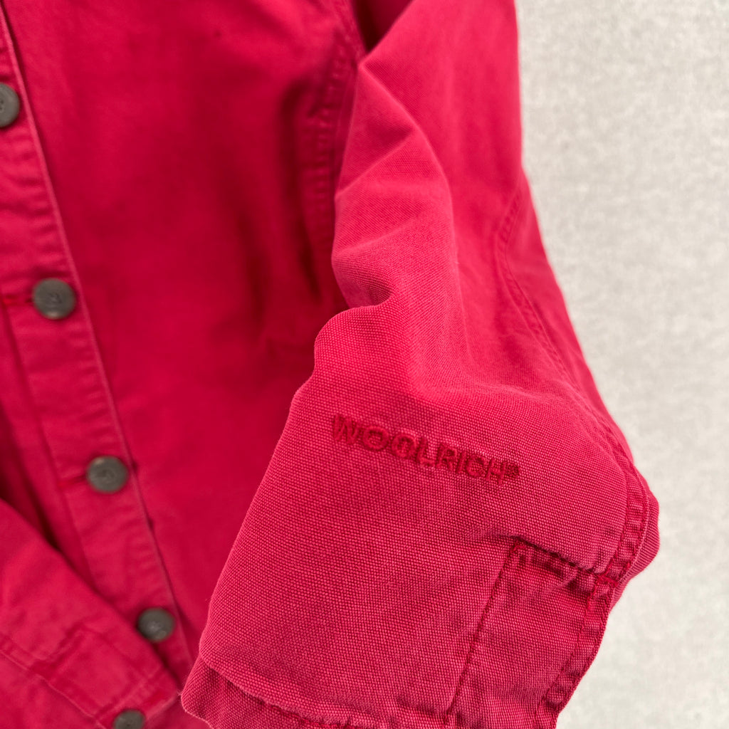 Vintage Woolrich Barn Jacket Chore Coat Fleece Lined - Women's L