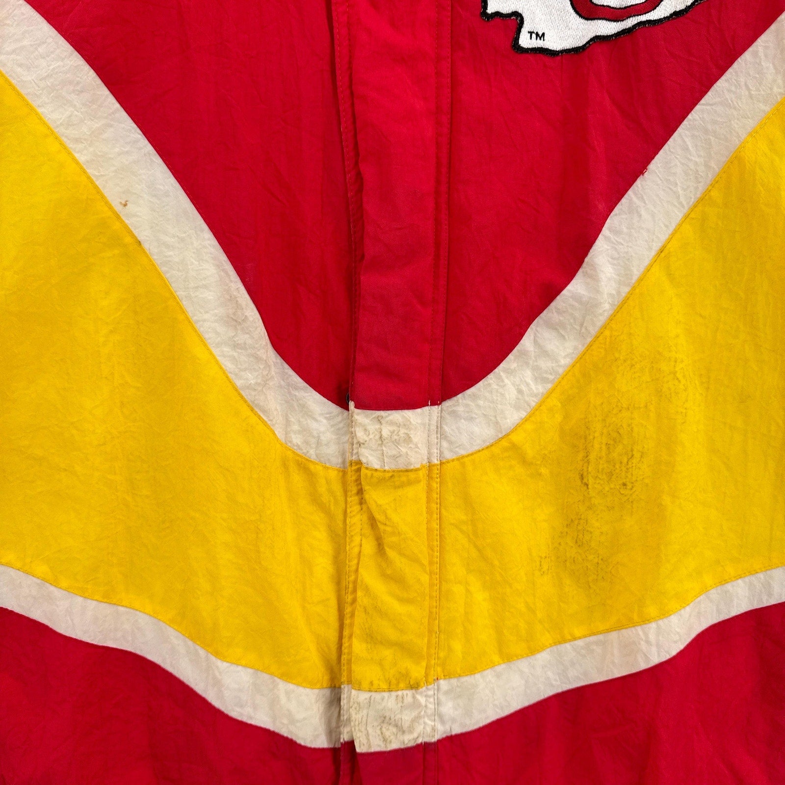 Vintage 90s Kansas City Chiefs NFL Football Puffer Jacket - L