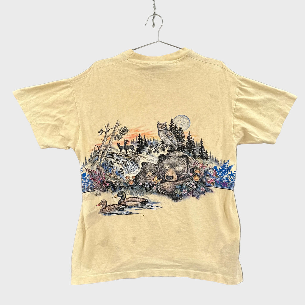 vintage 90s bears hot springs tee